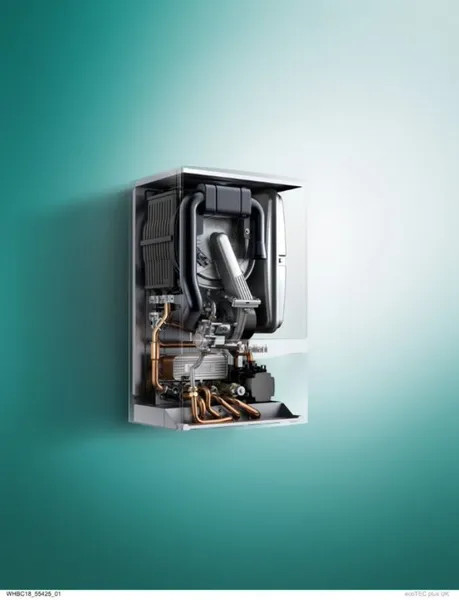 Insides of a Vaillant Ecotec Plus boiler